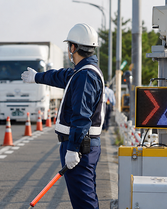交通誘導警備の現場
