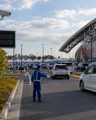 駐車場警備の現場