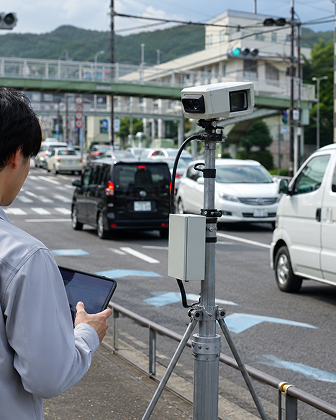 交通量調査の現場