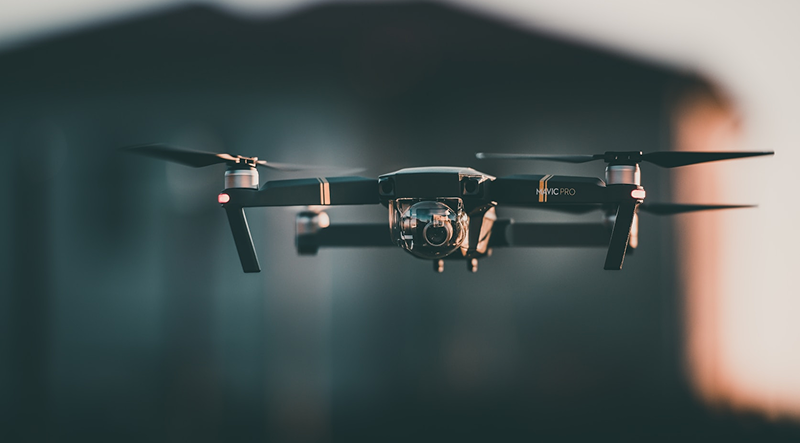 DJI社製ドローンによる上空警備